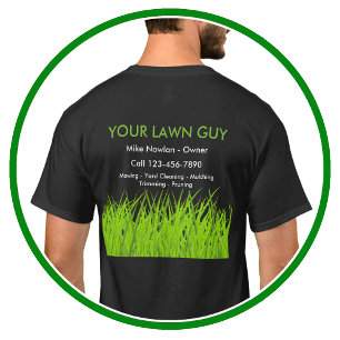 Shirten Eenvoudig werk voor de Lawn Service T-shirt