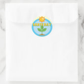 Shirten en cadeaus van eersten ronde sticker (Tas)