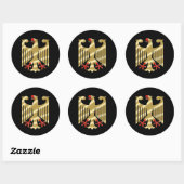Shirten en cadeautjes van de Duitse adelaar Ronde Sticker (Vel)