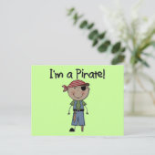 Shirten en geschenken van de Amerikaanse piraat Briefkaart (Staand voorkant)