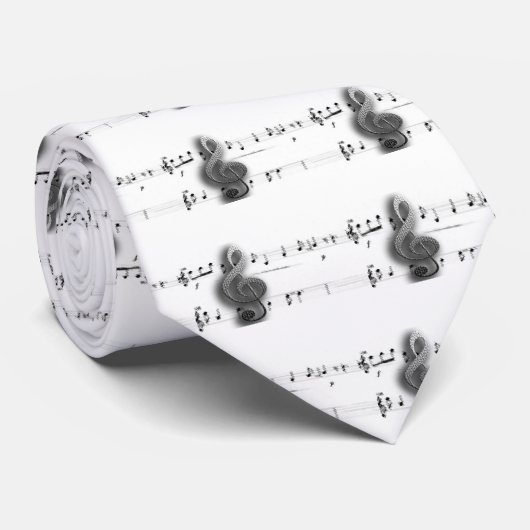 Shirten en kleding van de Reinbare Muziek Stropdas (Opgerold)