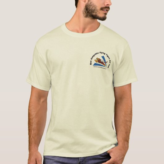 Shirten, lichtkleur, met NH Flying Tigers logo T-shirt (Voorkant)