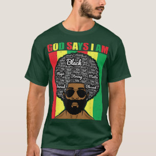 shirten met zwarte geschiedenis voor jongens GOD Z T-shirt