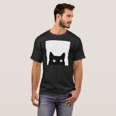 Shirten met zwarte kat t-shirt (Voorkant volledig)