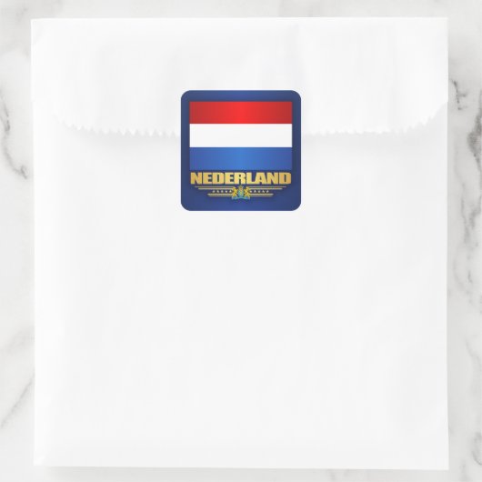shirten "Nederland Pride" Vierkante Sticker (Tas)
