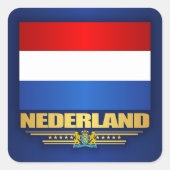 shirten "Nederland Pride" Vierkante Sticker (Voorkant)