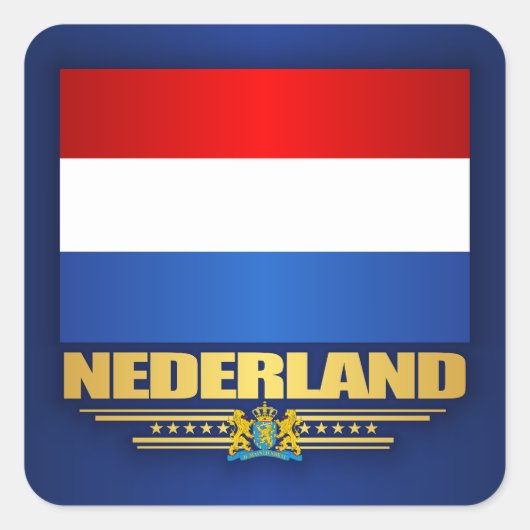 shirten "Nederland Pride" Vierkante Sticker (Voorkant)