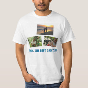 Shirten op de persoonlijke vaderdag VOEGEN UW FOTO T-shirt