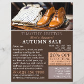 Shirten, schoenen en Mannen Adverteren Flyer (Voorkant)