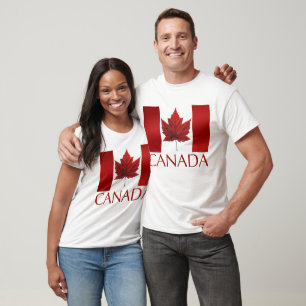Shirten Unisex Souvenir Shirt van de vlag van Cana