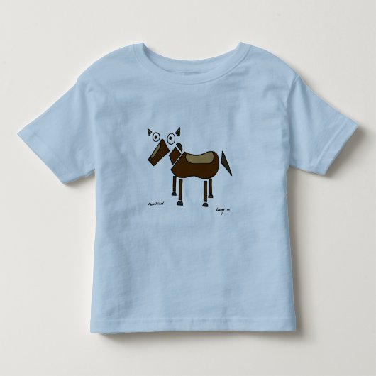 Shirten van abstracte paarden kinder shirts (Voorkant)