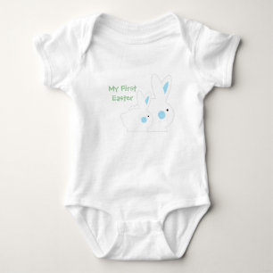 Shirten van blauw Bunny-Kind Romper