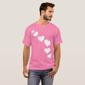 Shirten van de Aangepaste liefdesspieren van manne T-shirt (Voorkant volledig)
