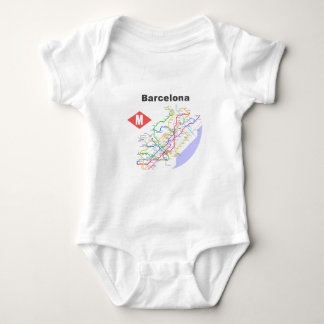 Shirten van de Barcelona-routekaart Romper