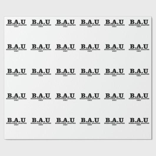 Shirten van de eenheid Misdaad Minds BAU Behaviora Cadeaupapier (Vlak)