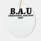 Shirten van de eenheid Misdaad Minds BAU Behaviora Keramisch Ornament (Links)