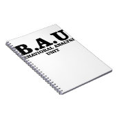 Shirten van de eenheid Misdaad Minds BAU Behaviora Notitieboek (Rechterzijde)