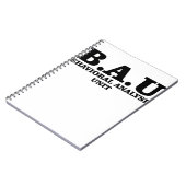 Shirten van de eenheid Misdaad Minds BAU Behaviora Notitieboek (Linkerzijde)