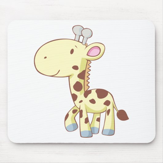 Shirten van de Giraffe van de Cartoon Muismat (Voorkant)