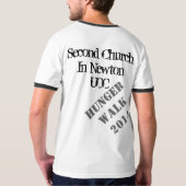 Shirten van de tweede kerk in Newton UCC T-shirt (Achterkant)