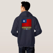 Shirten van de vlag van Taiwan (Volksrepubliek Chi Hoodie (Achterkant volledig)