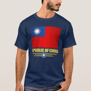 Shirten van de vlag van Taiwan (Volksrepubliek Chi T-shirt
