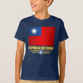 Shirten van de vlag van Taiwan (Volksrepubliek Chi T-shirt (Voorkant)
