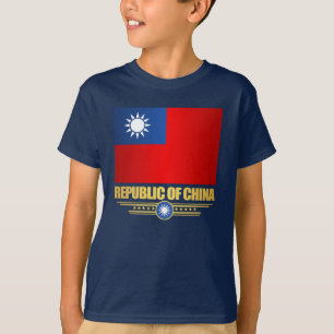 Shirten van de vlag van Taiwan (Volksrepubliek Chi T-shirt