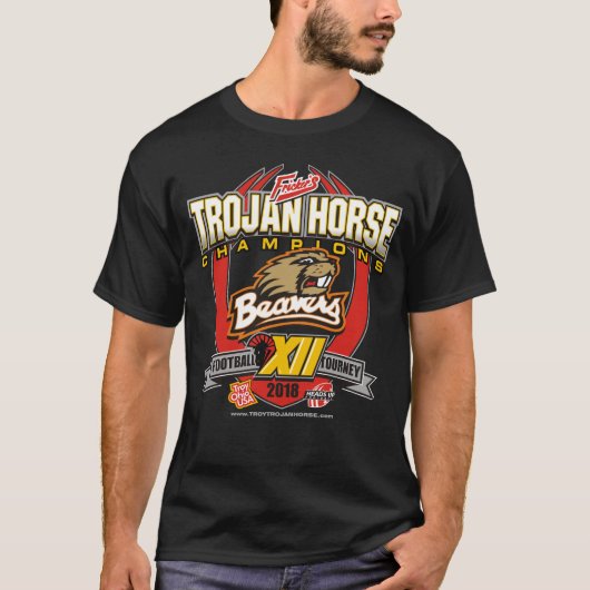 shirten van het Beavercreek Trojaans Paard Team 20 T-shirt (Voorkant)