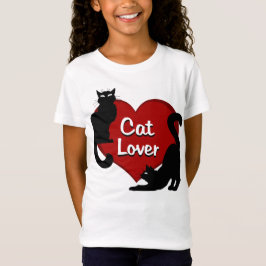 Shirten van het Girl's Cat Lover T-shirt Cat Lover