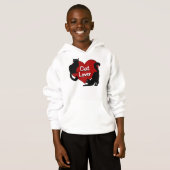 Shirten van het kind Cat Lover Hoodie Cat Lover Ki (Voorkant volledig)