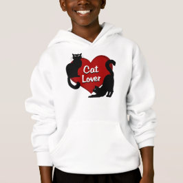 Shirten van het kind Cat Lover Hoodie Cat Lover Ki