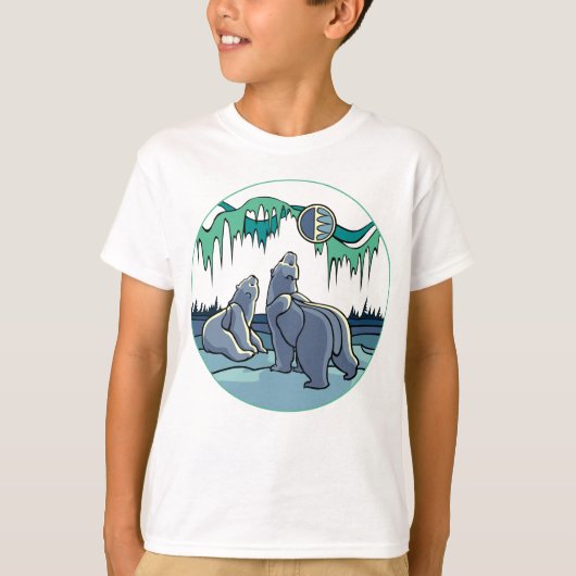 Shirten van het Kind van Arctic Art Kind T-shirt p (Voorkant)