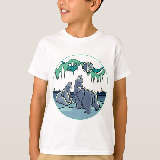 Shirten van het Kind van Arctic Art Kind T-shirt p (Voorkant)