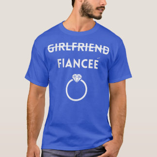 Shirten van het verloving voor vrouwencadeaus in b t-shirt