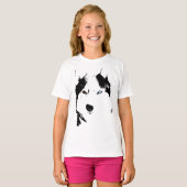 Shirten van Husky Kind Sled Dog Kind Husky Sweatsh T-shirt (Voorkant volledig)