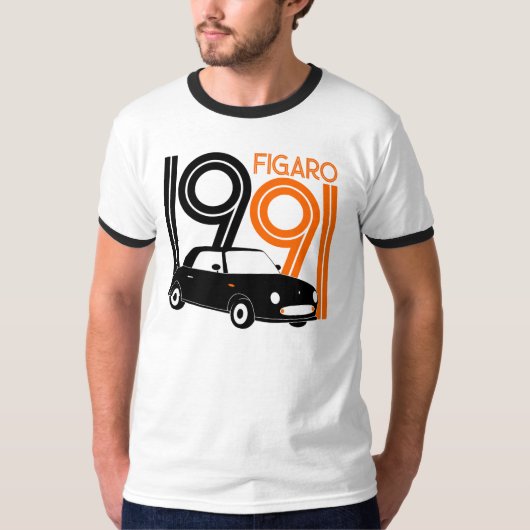 Shirten van Mannen van figaro T-shirt (Voorkant)