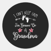 Shirten van nieuwe ouders door TM3-designers I Ronde Sticker (Voorkant)