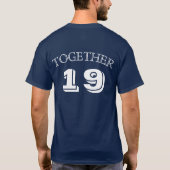 Shirten van paren; SAMEN SINDS... (shirt 1 van 2) T-shirt (Achterkant)