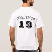 Shirten van paren; SAMEN SINDS... (shirt 1 van 2) T-shirt (Achterkant)