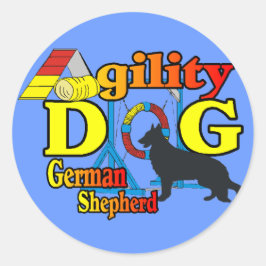 Shirten van Shepherd Agility Gifts Ronde Sticker
