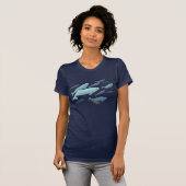 Shirten voor de Beluga-walvis voor dames T-shirt (Voorkant volledig)