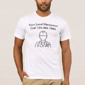 Shirten voor dubbelzijdig eenvoudig handwerk t-shirt (Voorkant)