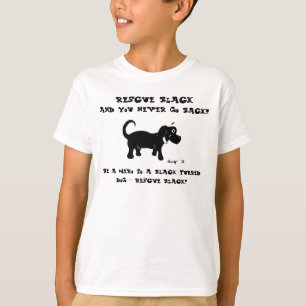 Shirten voor hulpzwarte honden t-shirt