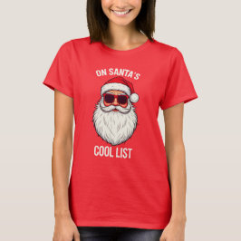 shirten voor Kerstmis Vrouwen en Santa Claus Track T-shirt
