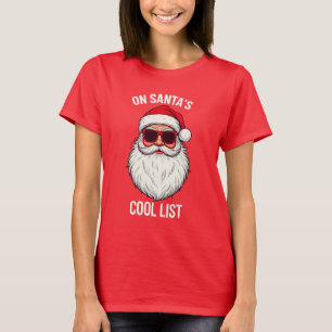 shirten voor Kerstmis Vrouwen en Santa Claus Track T-shirt