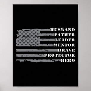 Shirten voor mannen  man retro daddy vaders poster
