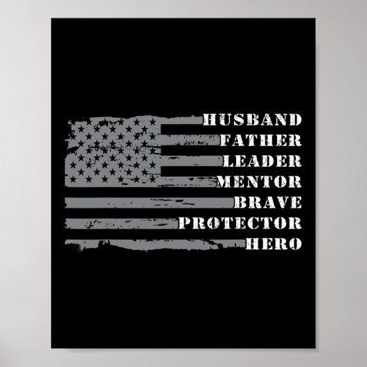 Shirten voor mannen  man retro daddy vaders poster (Voorkant)