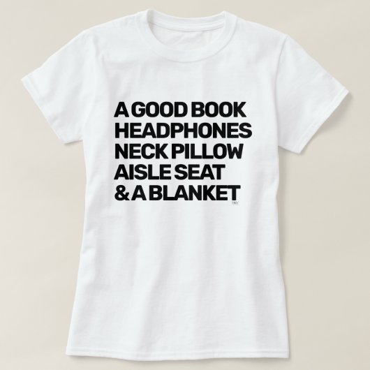 Shirten voor reizen t-shirt (Design voorkant)