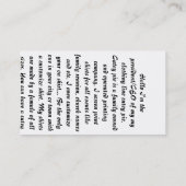 Shirten voor snijpiemetriefdruk visitekaartje (Achterkant)